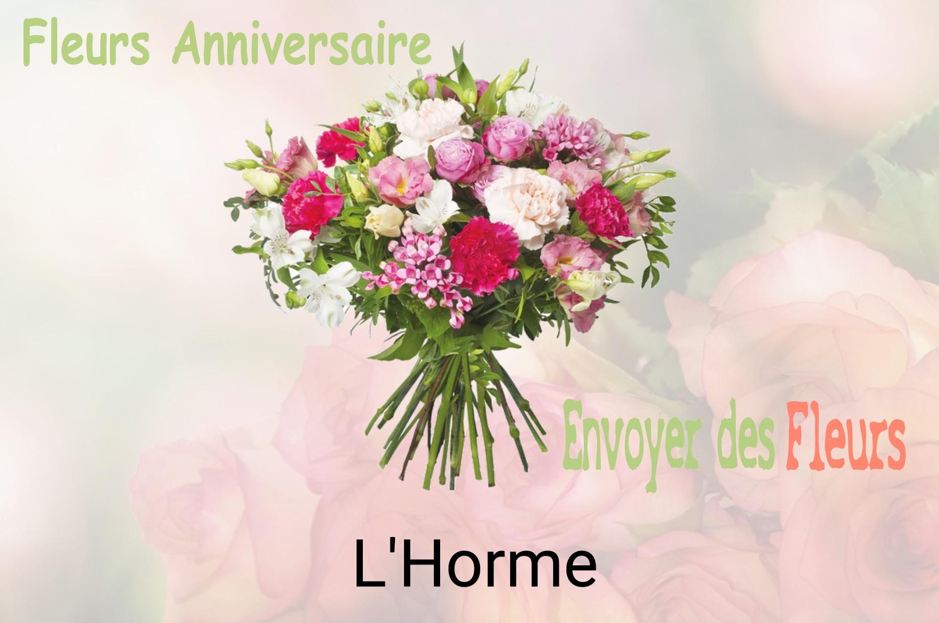 Bouquet de fleurs d’anniversaire livré à L'Horme